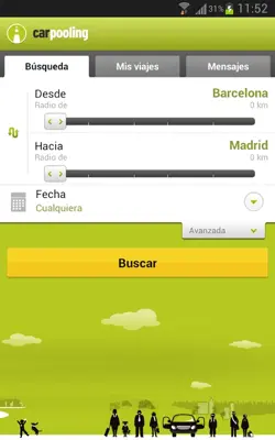 carpooling.es android App screenshot 4